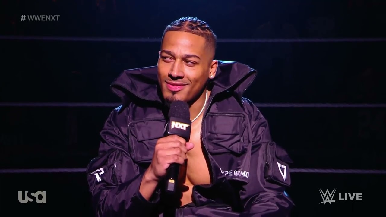Carmelo Hayes Explains why he attacked Trick Williams on Vengeance Day | NXT 02/06/24 background