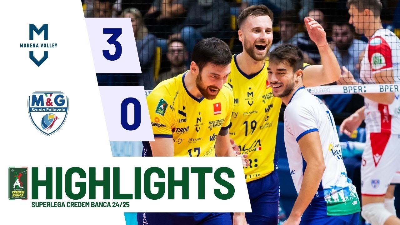 Valsa Group Modena vs. Yuasa Battery Grottazzolina - Superlega Credem Banca VBTV Match Highlights background