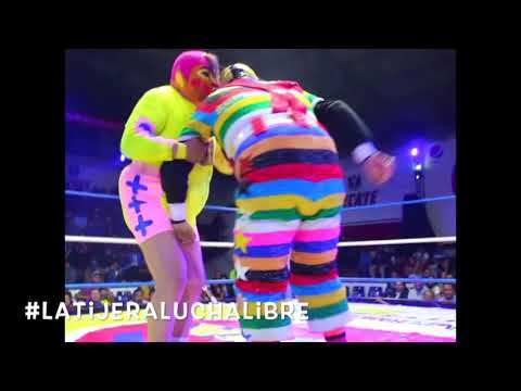 Súper Muñeco Vs Súper Pinocho mano a mano Arena López Mateo con Boom & GAW