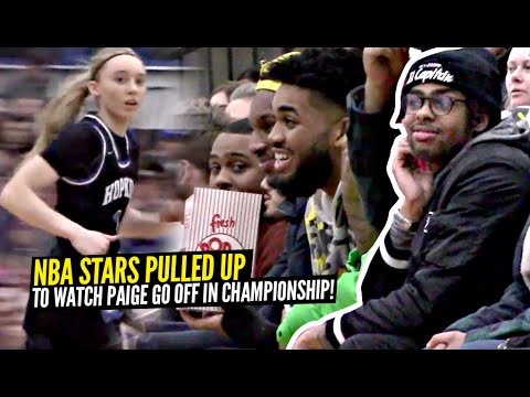 D'Angelo Russell & Karl Towns Watch Paige Bueckers GO OFF In Championship Game & Drop 33 Points!! background