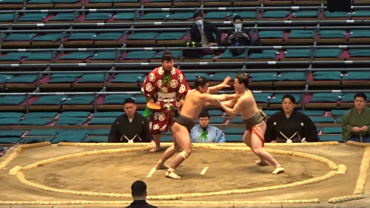 《序二段①》奄美岳×若箭原 肥後ノ龍×若花新 朝河隅×聡ノ富士 千代剣×魁陽龍 優富士×京の里 ほか【大相撲令和7年3月場所】千秋楽 15日目 2025/3/23 大阪場所 jonidan① background