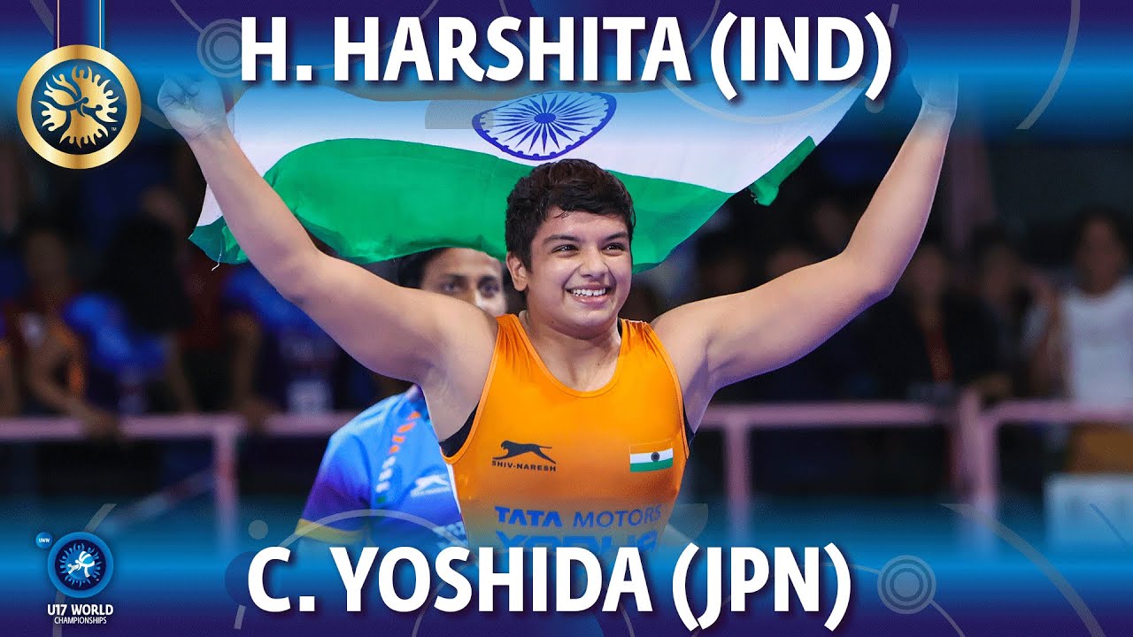 Harshita Harshita (IND) vs Chisato Yoshida (JPN) - Final // U17 World Championships 2022 backdrop