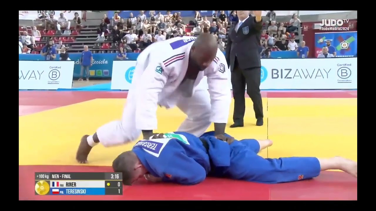 Teddy RINER 🇨🇵 🆚 Grzegorz TERESINSKI 🇵🇱,final+100kg. Madrid European Open 2024