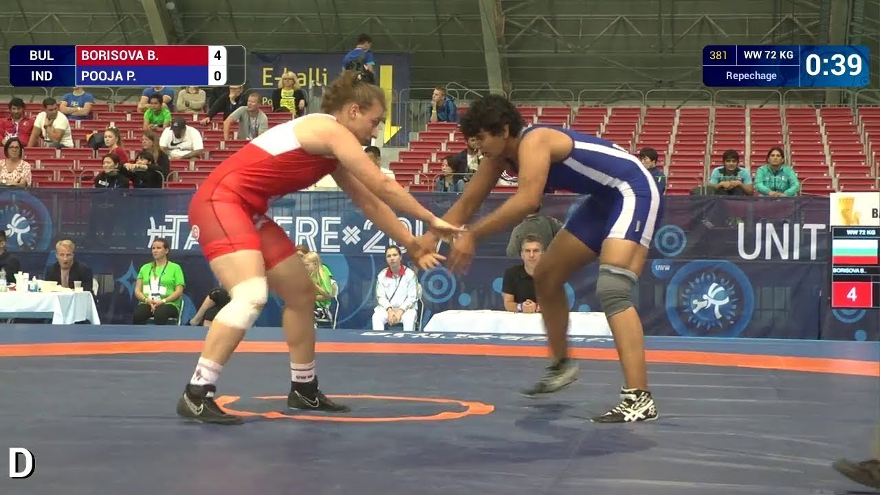 P. POOJA (IND) df. B. BORISOVA (BUL) | WW 72 kg | Repechage