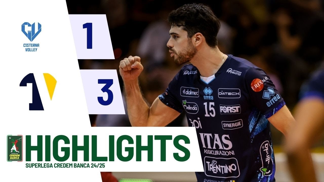 Cisterna Volley vs. Itas Trentino - Superlega Credem Banca VBTV Match Highlights background