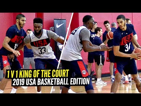 Jayson Tatum vs Jaylen Brown 1 V 1 King Of The Court! USA Basketball Players GO AT IT! background