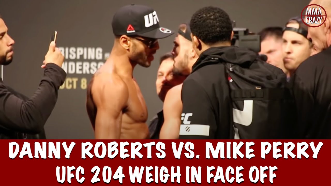 UFC 204: Danny Roberts vs. Mike Perry weigh in face off