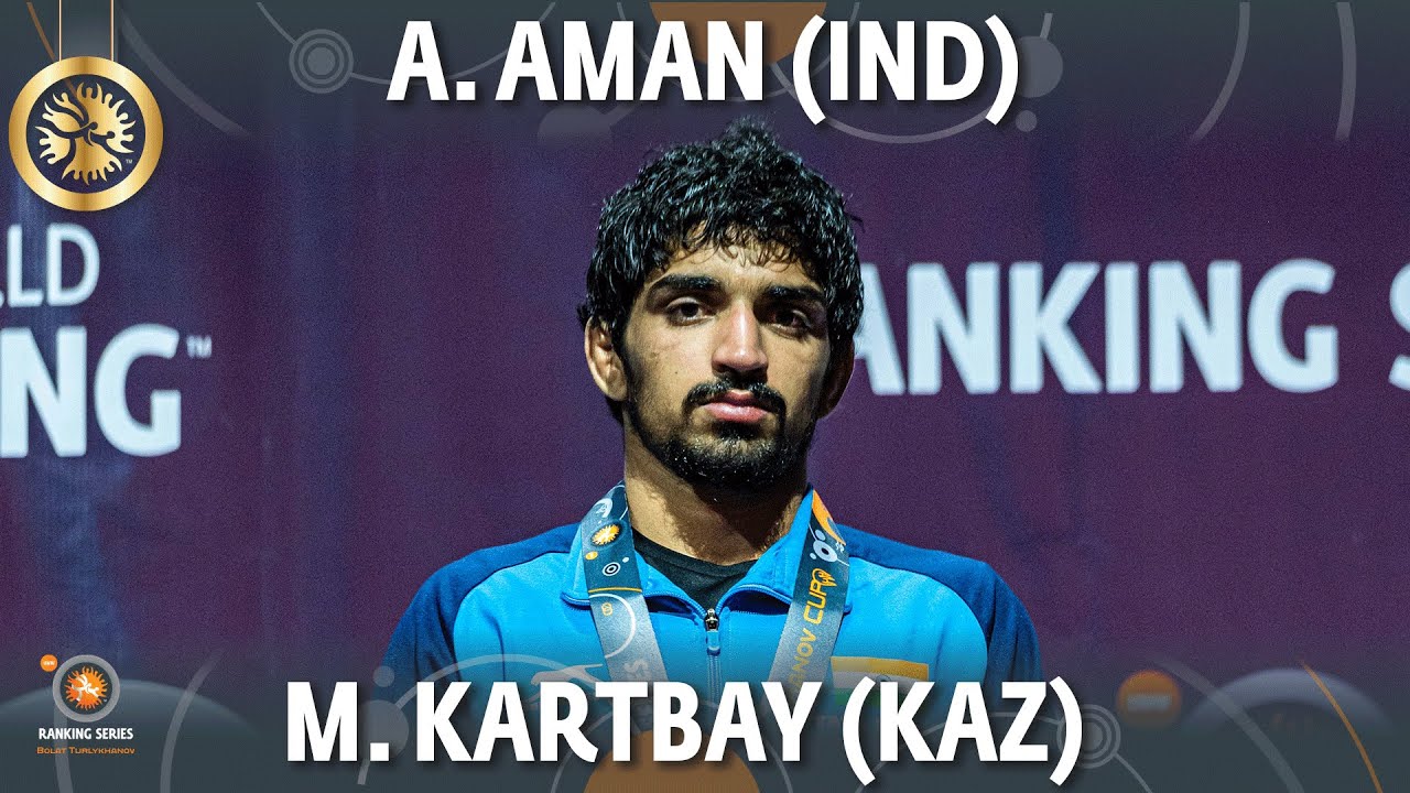 Aman Aman (IND) vs Meirambek Kartbay (KAZ) - Round 1 // Bolat Turlykhanov Cup background