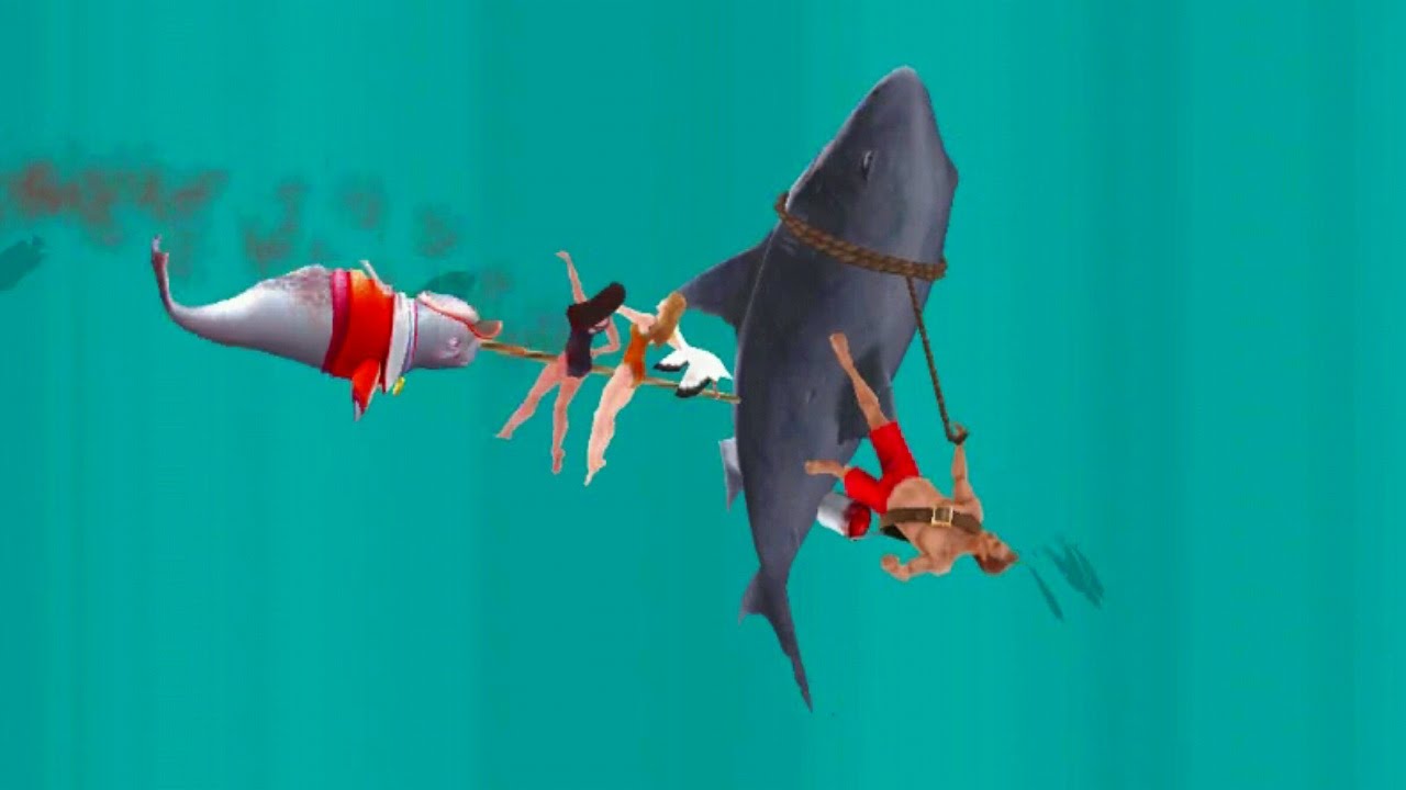 Hungry Shark Evolution -Natasha The Narwhal Android Gameplay #3 background