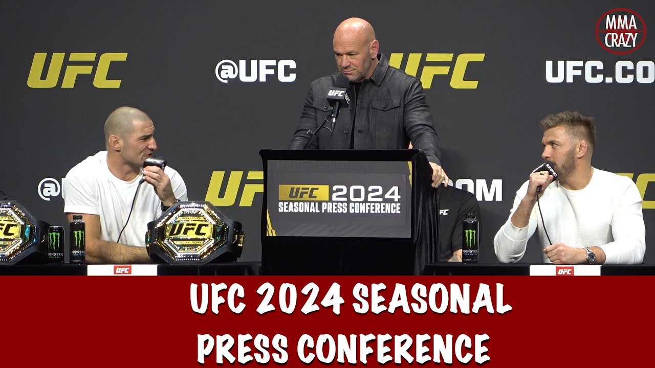 Full UFC 2024 Seasonal Press Conference: Sean Strickland goes at Dricus Du Plessis, Sean O'Malley background
