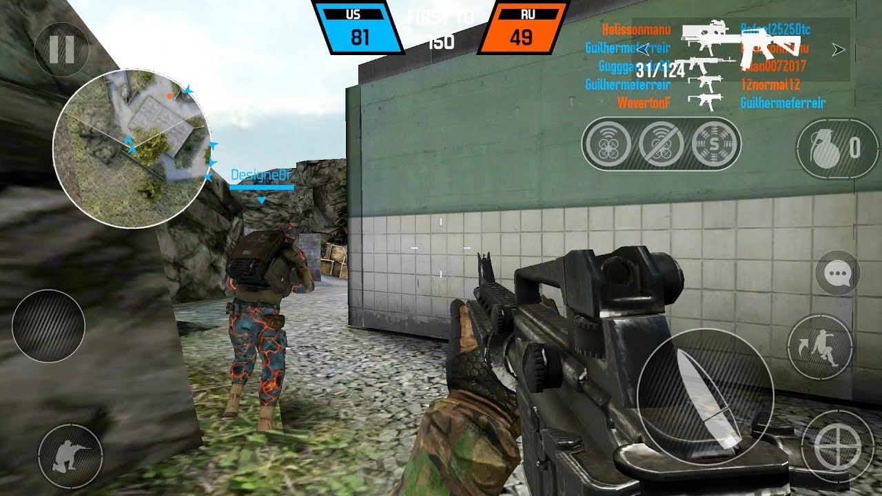 Bullet Force Android Gameplay background