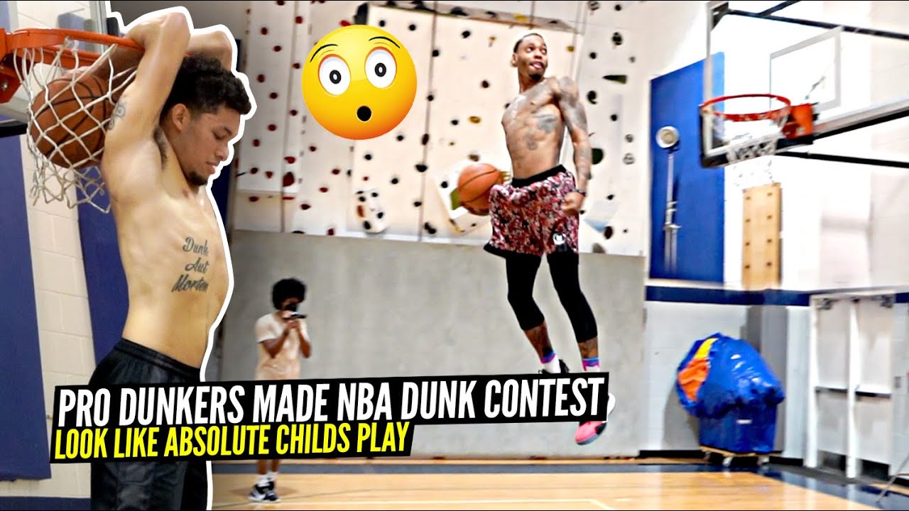 The Most INSANE Dunks EVER! Pro Dunkers Make NBA Dunk Contest Look Like a JOKE! background