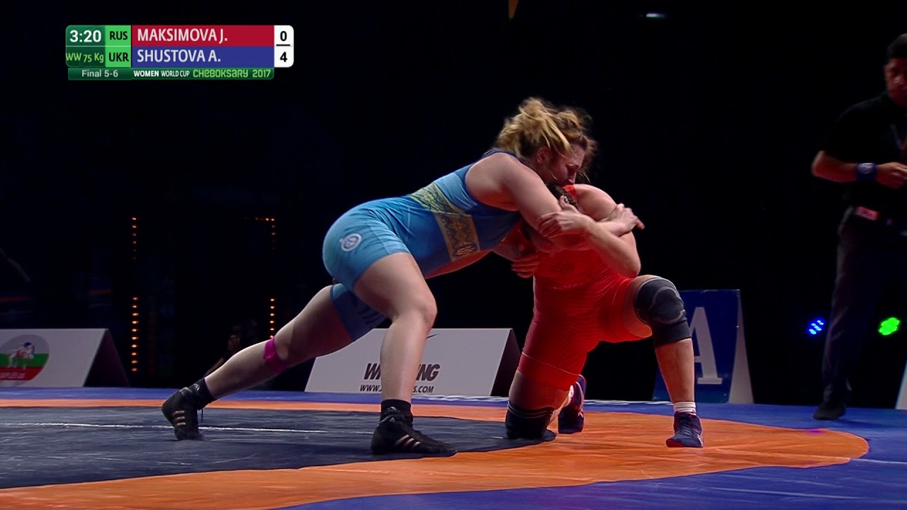 Final 5-6 WW - 75 kg: A. SHUSTOVA (UKR) df. J. MAKSIMOVA (RUS) by VPO1, 10-2