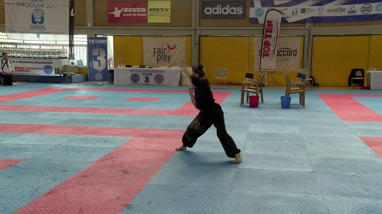 Anna Samygina WAKO European Championships 2016 backdrop