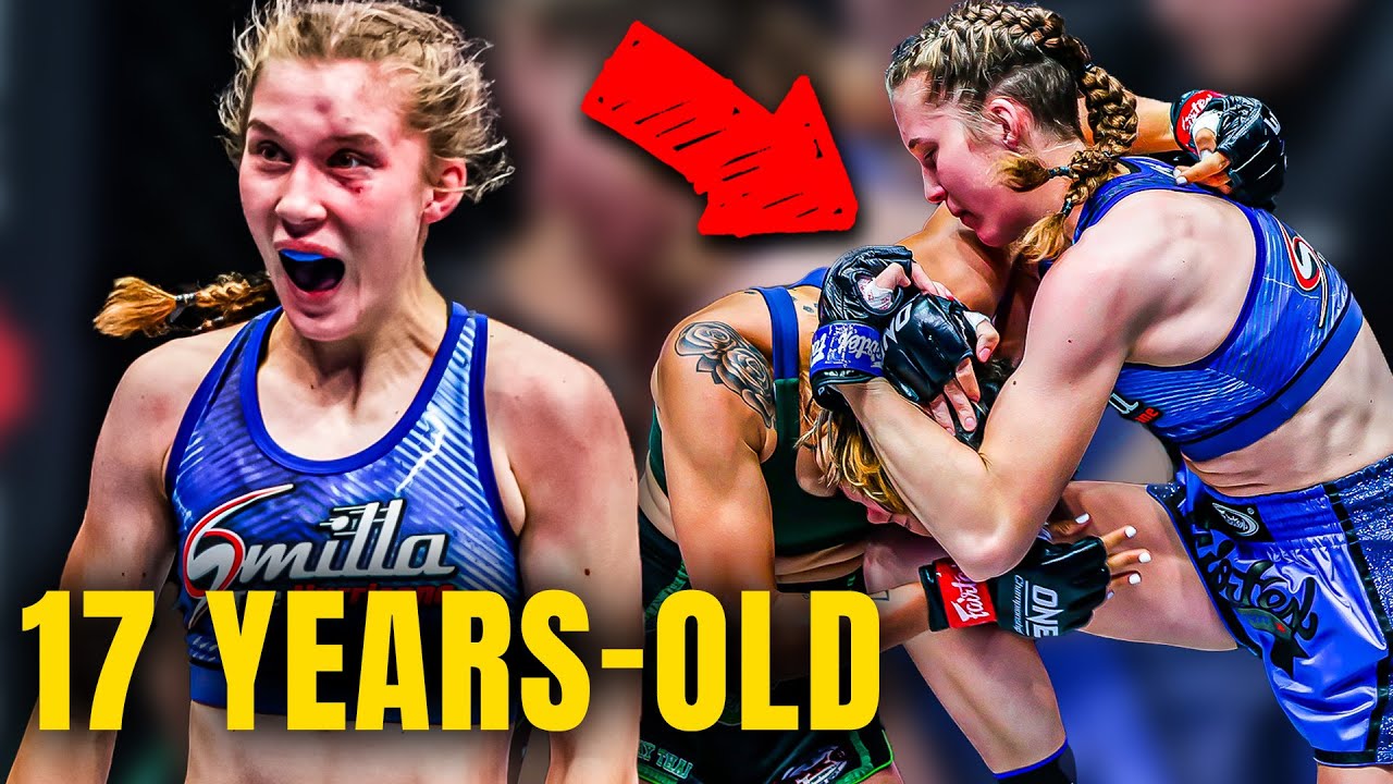 17-Year-Old Muay Thai PRODIGY Smilla Sundell's INSANE Debut 😱😳🤯 background
