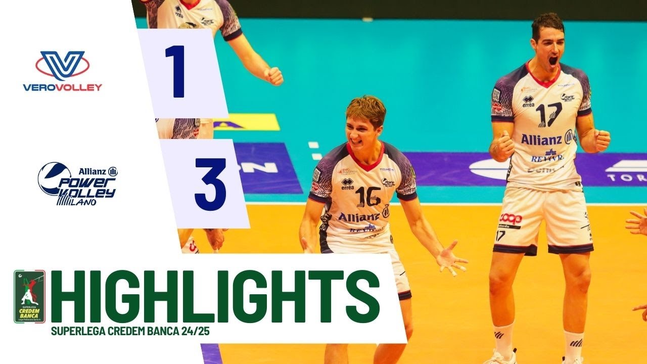 Vero Volley Monza vs. Allianz Milano - Superlega Credem Banca VBTV Match Highlights