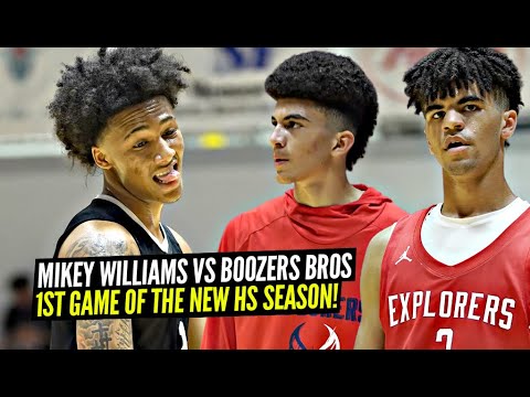Mikey Williams vs The BOOZER BROS!! 1st Game Of The Season Was EPIC at KT Classic!! background