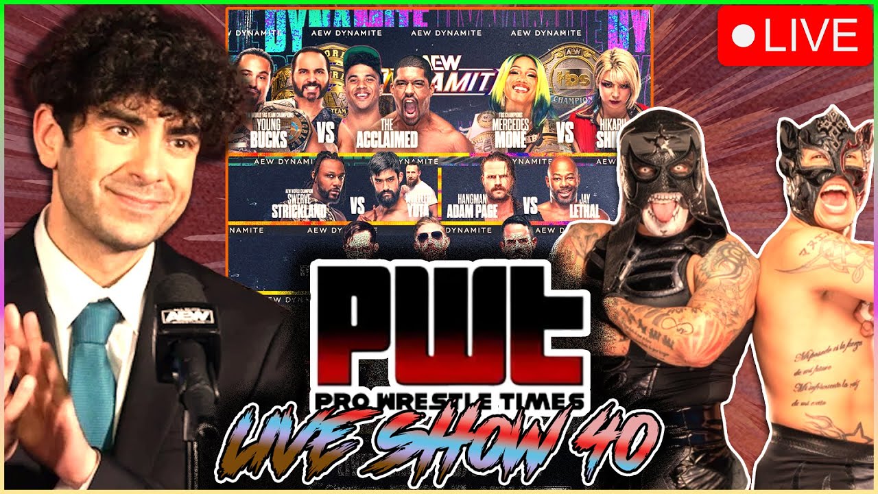 PWT Live Show #40 - Tony Khan Teases Announcements, IWC Sickos Unleash, Lucha Bros Getting Buried background