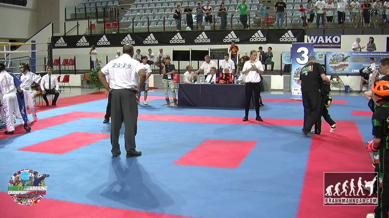 Ireland v Italy Younger Cadets Team Event WAKO Juniors 2014