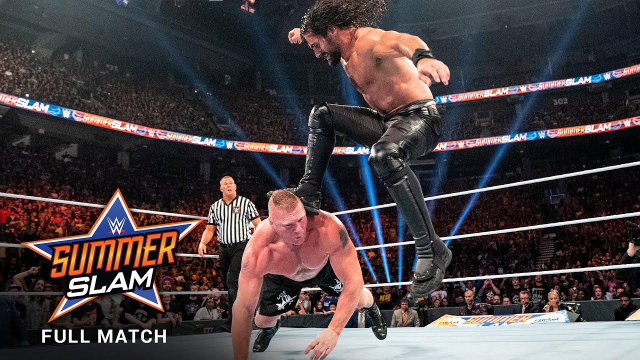 FULL MATCH: Brock Lesnar vs. Seth Rollins - Universal Title Match: SummerSlam 2019 background