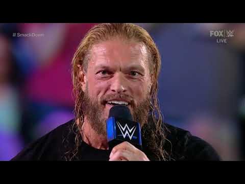 Edge attacks Seth Rollins before the Face-To-Face of the Fallout of the MITB (Full Segment) background