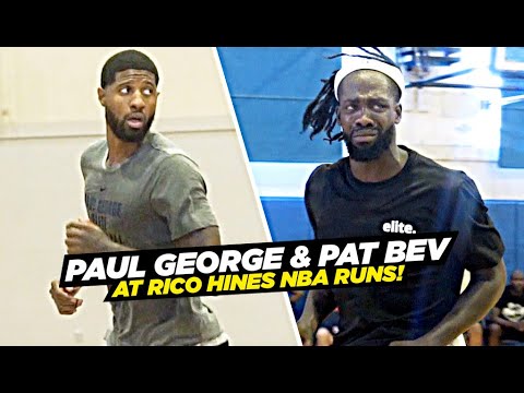 Paul George & Pat Beverley Go OFF at Rico Hines NBA Runs!! background