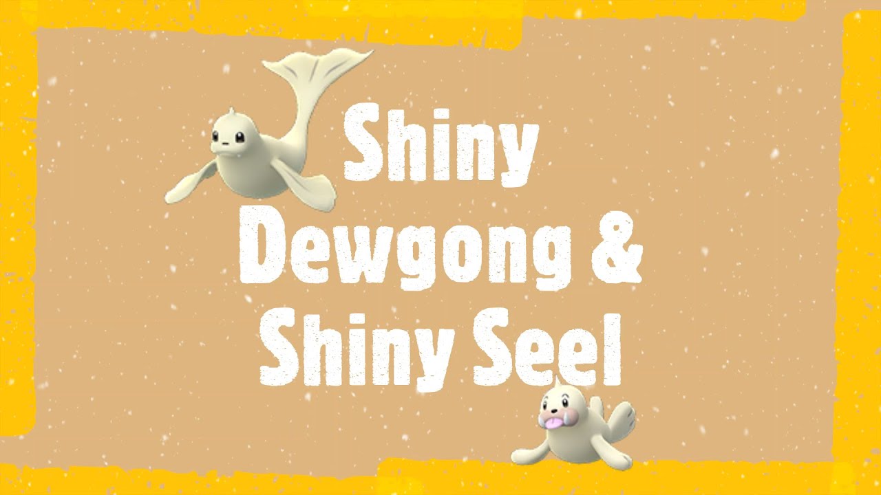 Shiny Dewgong & Seel - Pokémon Let's Go Shiny Series