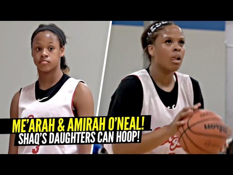 Shaq's Daughters Me’arah & Amirah O’Neal Are The Best Hooping SISTER DUO In America! Scary Combo!!