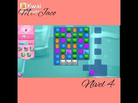 Candy Crush Saga level 4 gameplay android background