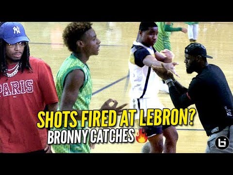 Shots Fired at LeBron! Bronny RESPONDS w/ Quavo Watching! CAUGHT FIRE FROM DEEP! background