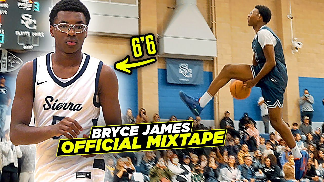 Bryce James OFFICIAL Sophomore Season Mixtape | The 6'6 SHARP SHOOTER of The James Family background