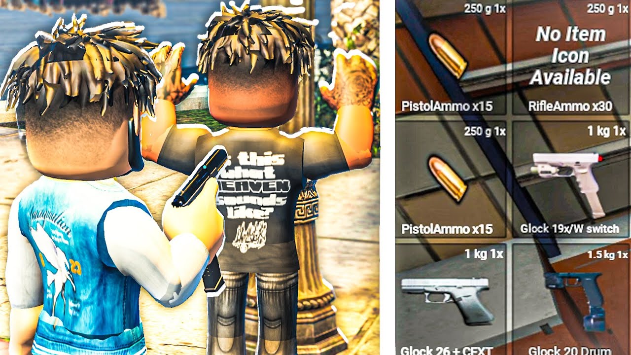 I CRASHED OUT with my GLOCK SWITCH in ROBLOX FIVEM.. background