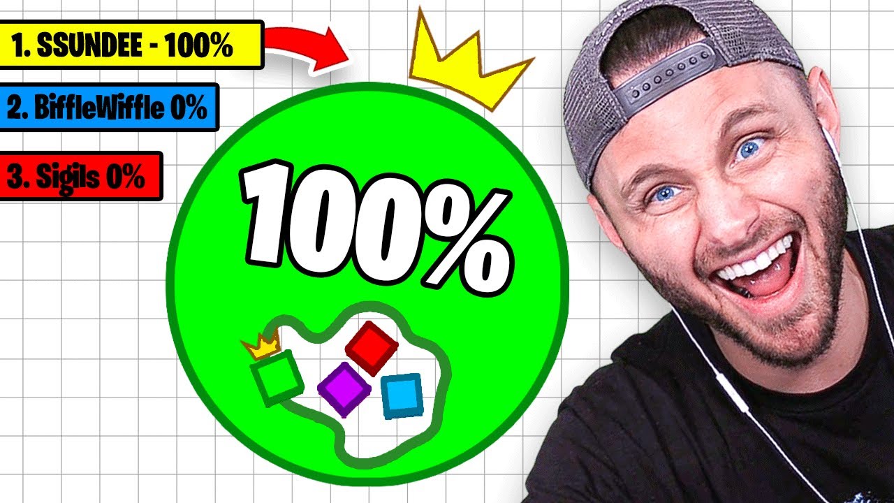 100% CHALLENGE vs MY FRIENDS (PAPER.IO) background