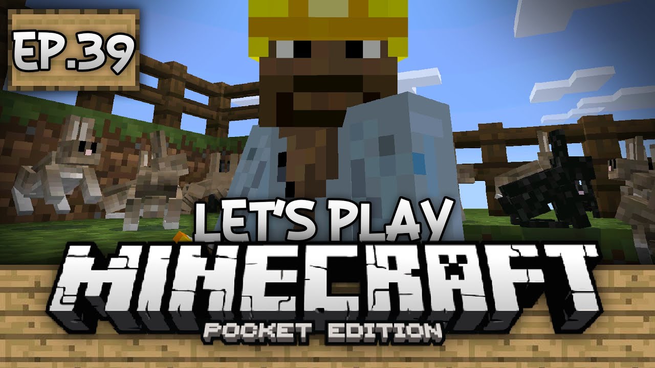 Survival Let's Play Ep. 39 - 0.13.0 Rabbits and Redstone!!! - Minecraft PE (Pocket Edition)