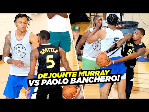 Dejounte Murray Gets DISRESPECTFUL vs #1 Pick Paolo Banchero!! Zeke End Tournament Got WILD! background