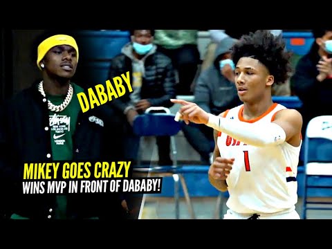 Mikey Williams Goes CRAZY In Front of DABABY & Wins MVP!! Mikey Coming For That #1 SPOT!! background