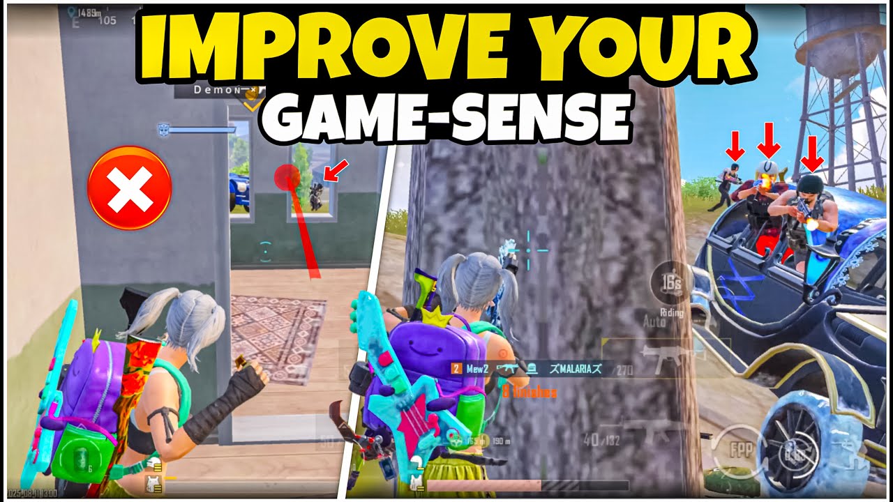 How To IMPROVE Game Sense To Be A PRO Player In BGMI🔥New Noob to Pro Tips 2025. background