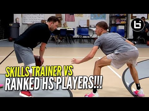 SKILLS TRAINER VS RANKED HIGH SCHOOL PLAYERS! 1v1 King of The Court