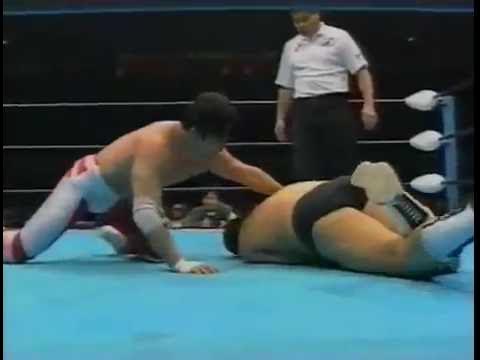 AJPW - Masanobu Fuchi vs Tsuyoshi Kikuchi backdrop