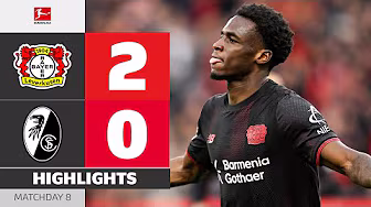 Poku Paves The Way! | BAYER 04 LEVERKUSEN - SC FREIBURG | Highlights | MD 8 – Bundesliga 2025/26 backdrop