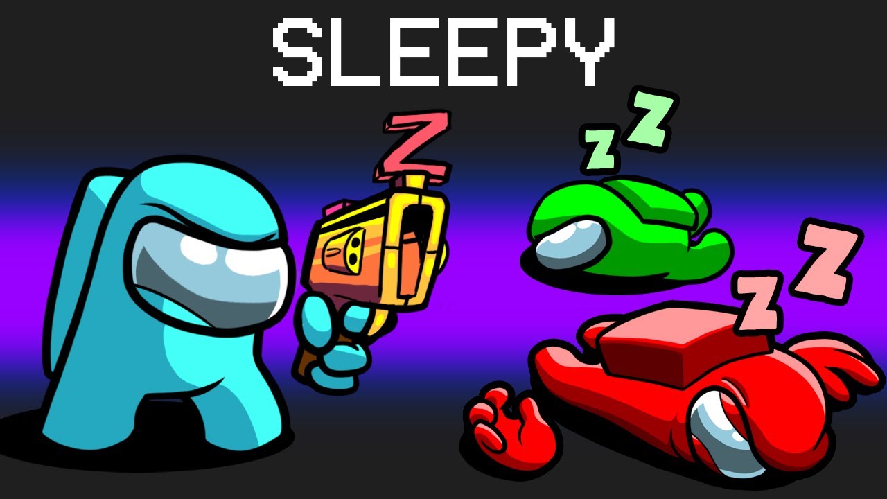 PRANKING CREWMATES with SLEEP MOD in Among Us background