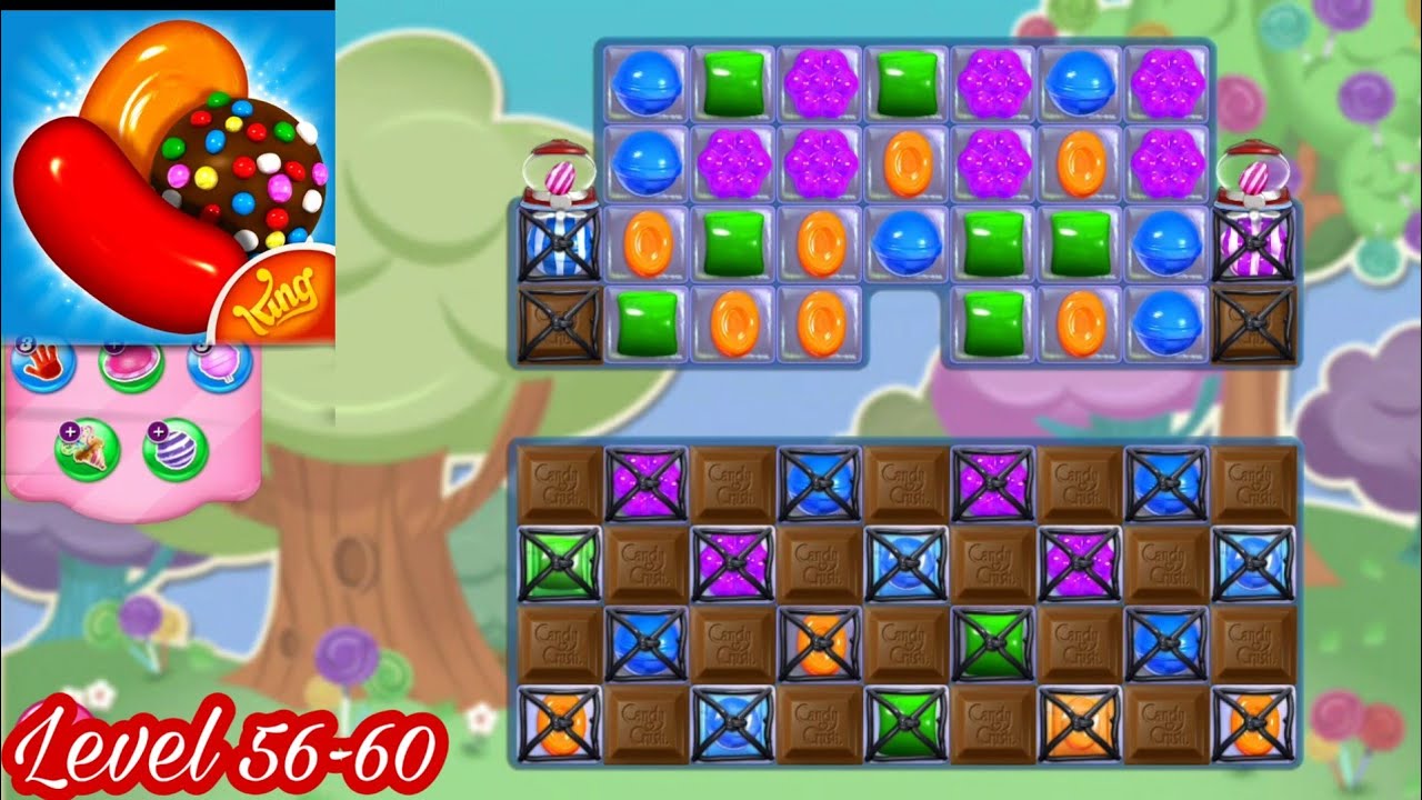 Candy Crush Saga _ Level 56-60 Complete - Best Gameplay Pro background