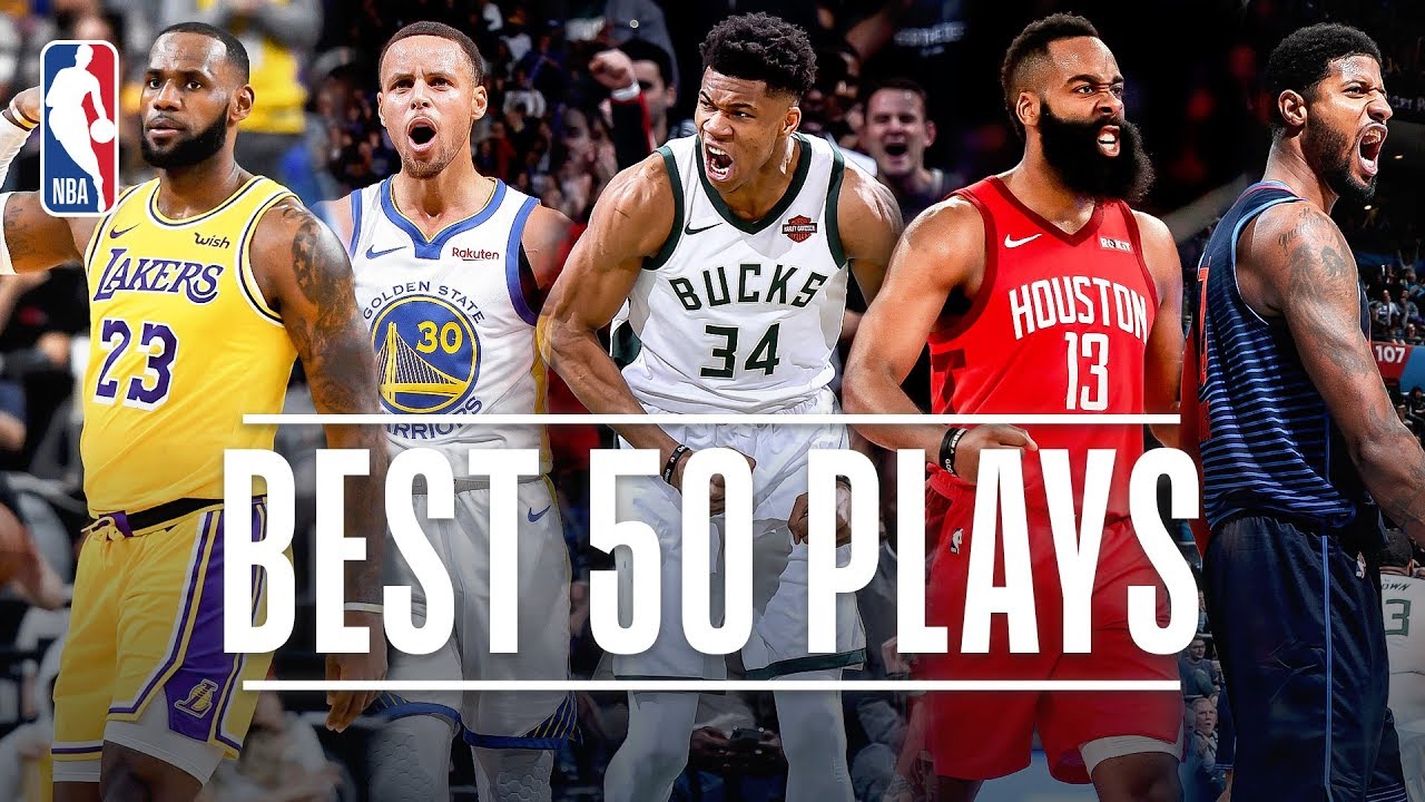 Best 50 Plays Through The All-Star Break | 2019 NBA Season background
