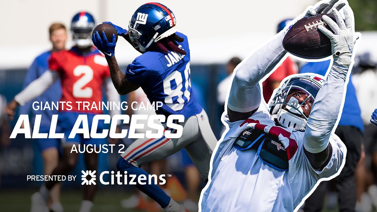 ALL ACCESS LOOK at Giants Training Camp Practice: Wide Receivers SHINE!