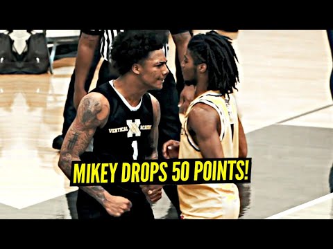 Mikey Williams Drops 50 POINTS in HEATED MATCH-UP!! Mikey Talks His Trash & BACKS IT UP!! background