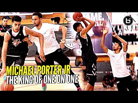 Michael Porter Jr Is The KING of 1 on 1!! Steph Curry Camp Back to Back Champ! background