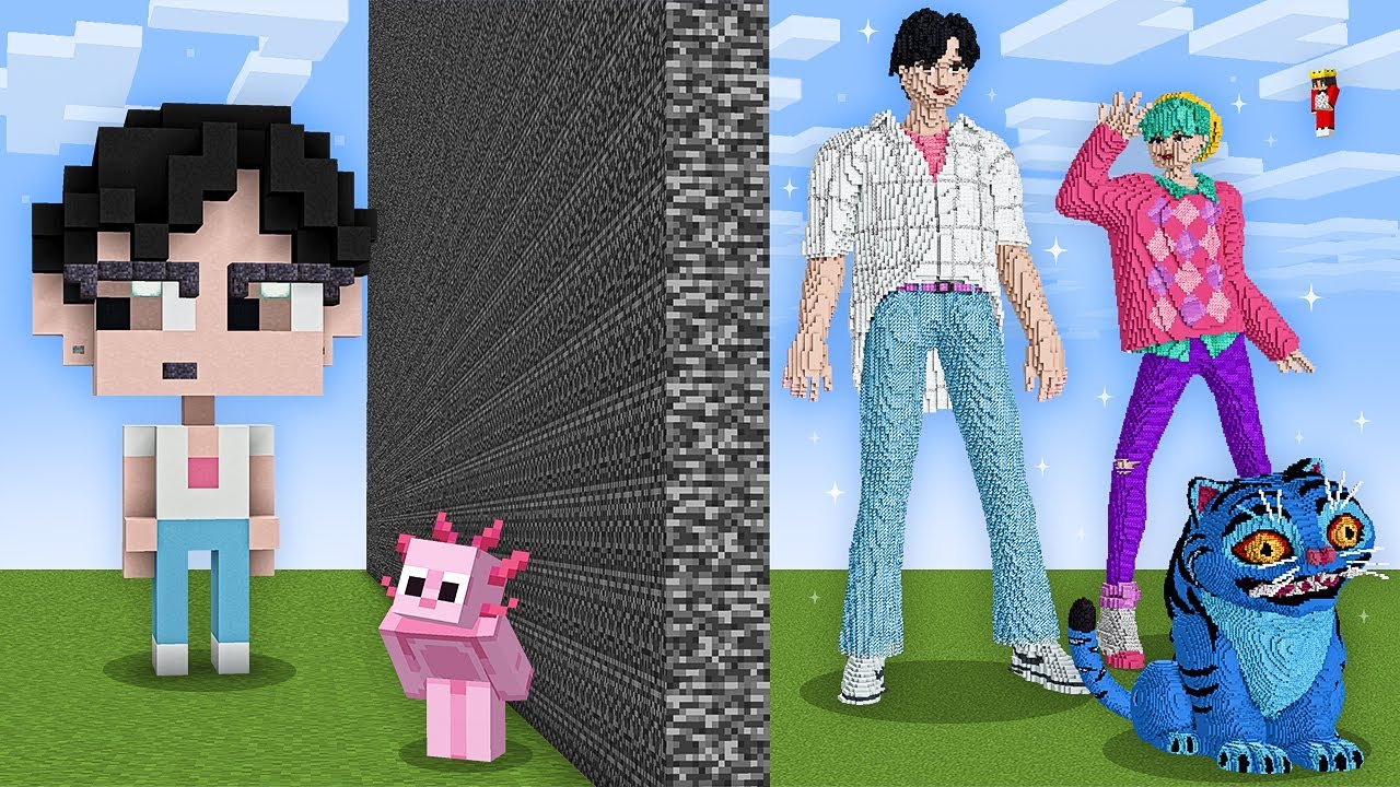 I Cheated With SAJA BOYS In Minecraft Build Battle! (KPOP DEMONS) background