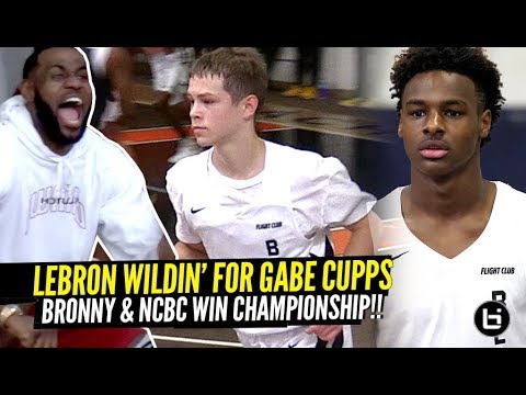 Bronny James WINS CHAMPIONSHIP w/ LeBron COACHING!!! Gabe Cupps Had LeBron Going CRAZY!!!! background