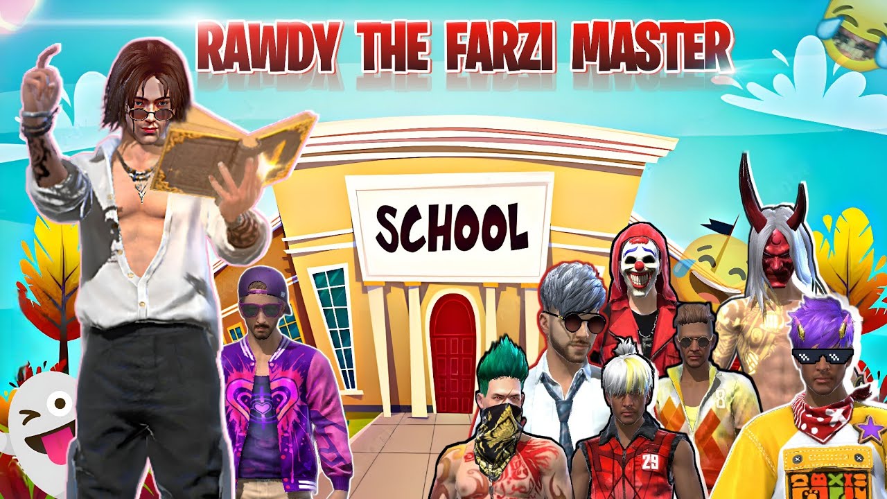 Free Fire School Life || The Farzi Master 🤣🤣 || ft. @Hellorawdy background