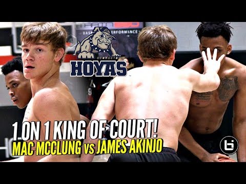 Mac McClung vs James Akinjo 1 on 1 King of Court! Future Teammates PUSHING Each Other To Get Better